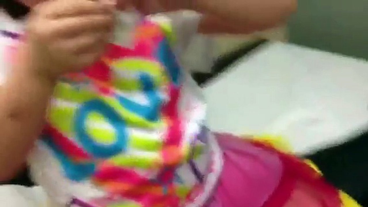 Pandemonium in the doctors office. Bad kid terrorizes dad over flu shot!