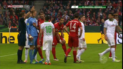 David Alaba Goal Annulled HD - Bayern Munich 1-0 Werder Bremen - 19-04-2016