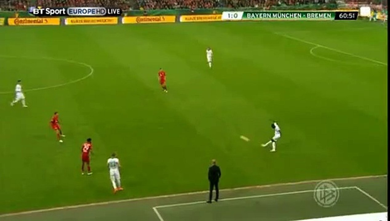 David Alaba Goal Annulled HD - Bayern Munich 1-0 Werder Bremen - 19-04-2016