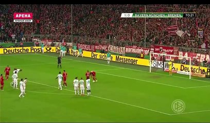 2-0 Thomas Muller Penalty Goal Bayern Munich 2-0 Werder Bremen 19.04.2016