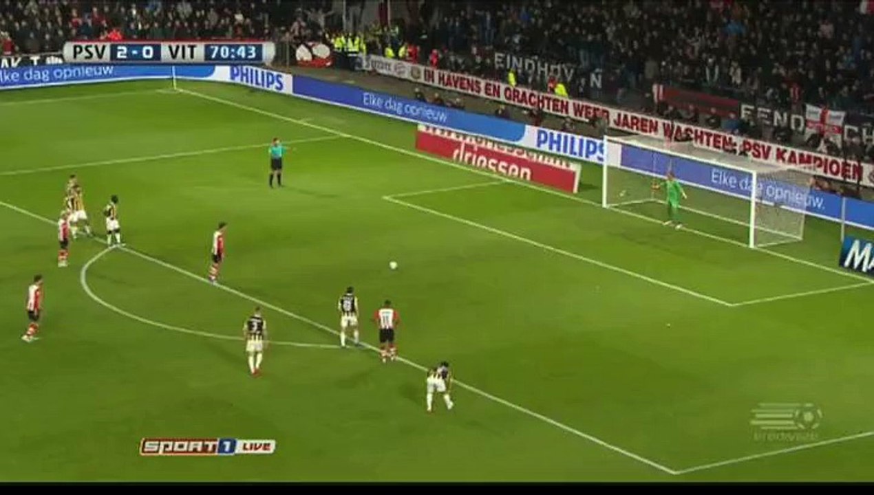 Goal Luuk de Jong - PSV Eindhoven 2-0 Vitesse (19.04.2016)