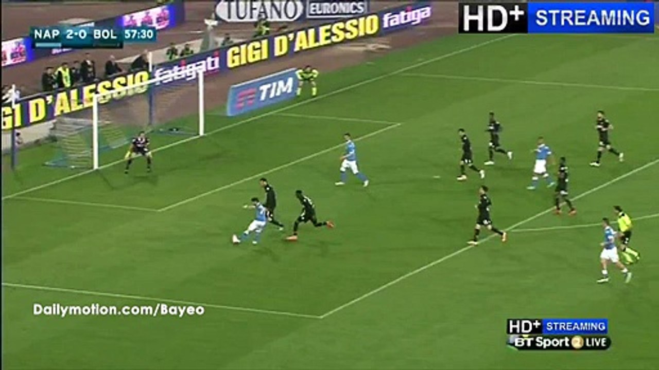 3-0 Dries Mertens Goal HD - Napoli vs Bologna - 19.04.2016