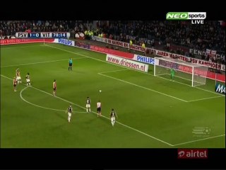 Luuk de Jong Penalty Goal HD u2013 PSV 2-0 Vitesse - 19.04.2016 HD