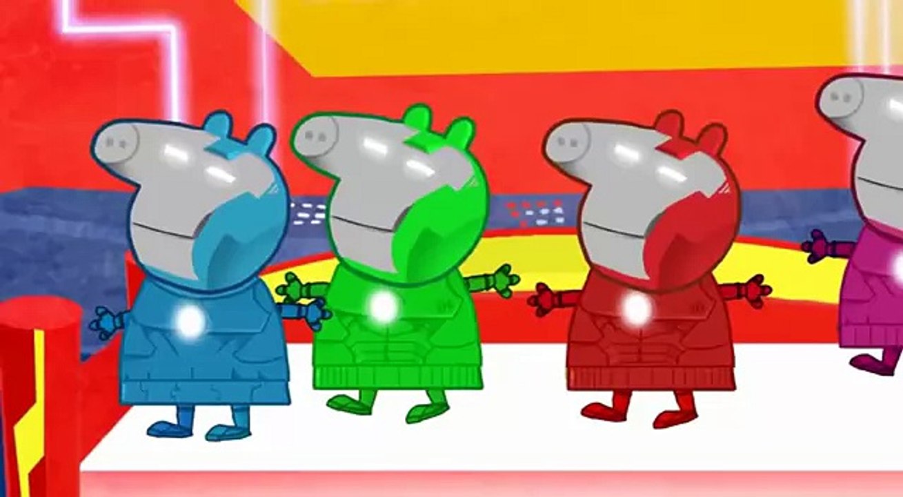 Emi TV Lyrics: 5 Little Peppa Pig Spiderman Jumping on the Bed  | English Rhymes