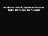 [Read book] Introduction to Quality Engineering: Designing Quality into Products and Processes