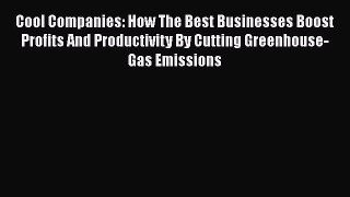 [Read book] Cool Companies: How The Best Businesses Boost Profits And Productivity By Cutting