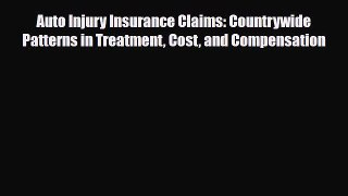 [PDF] Auto Injury Insurance Claims: Countrywide Patterns in Treatment Cost and Compensation