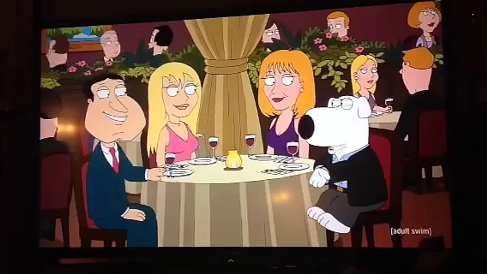 Brian fights Quagmire family guy