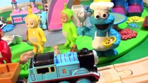 Thomas The Train Meets The Teletubbies with Cookie Monster Chef