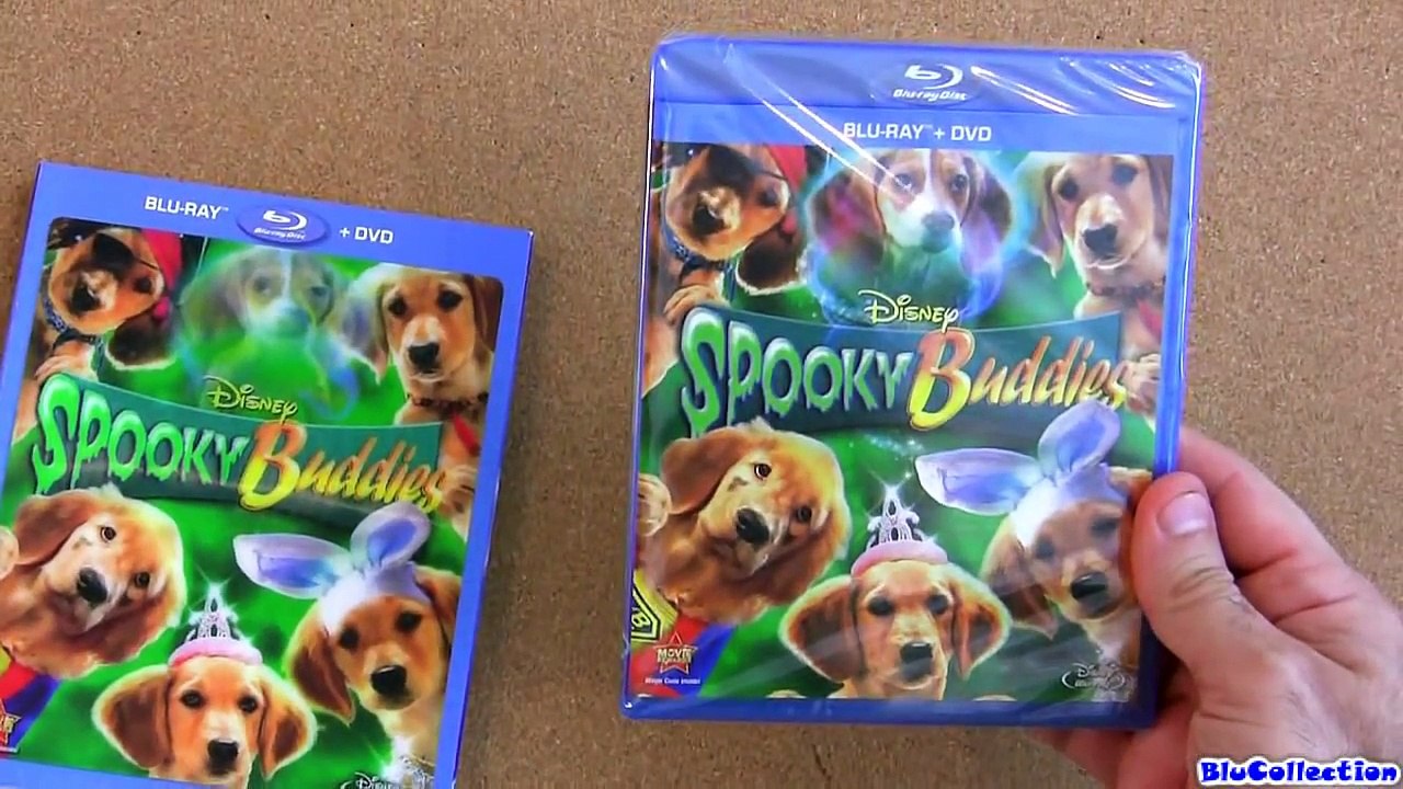 Disney Spooky Buddies blu ray unboxing review with plush
