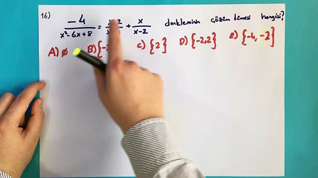 2016 Ygs Meb Deneme_3_Soru - 16 - Kaçak Yolla Çözmeden Sınava Gi