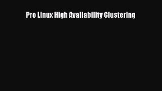 PDF Pro Linux High Availability Clustering  Read Online