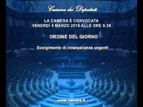 Roma - Camera - 17^ Legislatura - 583^ seduta (04.03.16)
