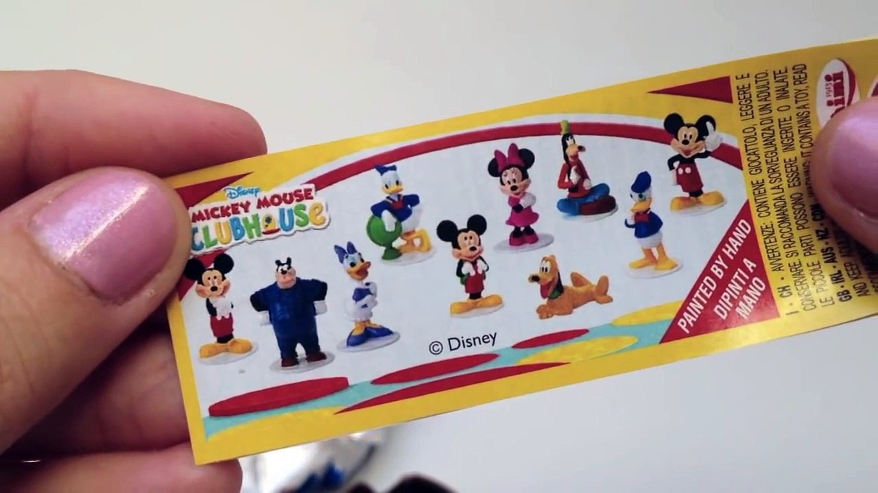 Surprise Egg with Minnie Mouse and Mickey Mouse Clubhouse - Kinder Surprise Eggs Unboxing