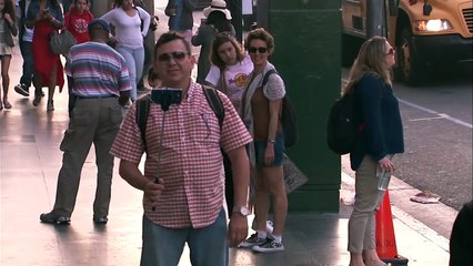 Morgan Freeman Narrates Pedestrians On Hollywood Boulevard