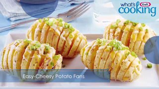 Easy Cheesy Potato Fans Recipe