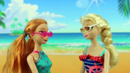 Sharks Attack Anna Elsa & Rapunzel when Hans Starts a Shark Tornado. DisneyToysFan