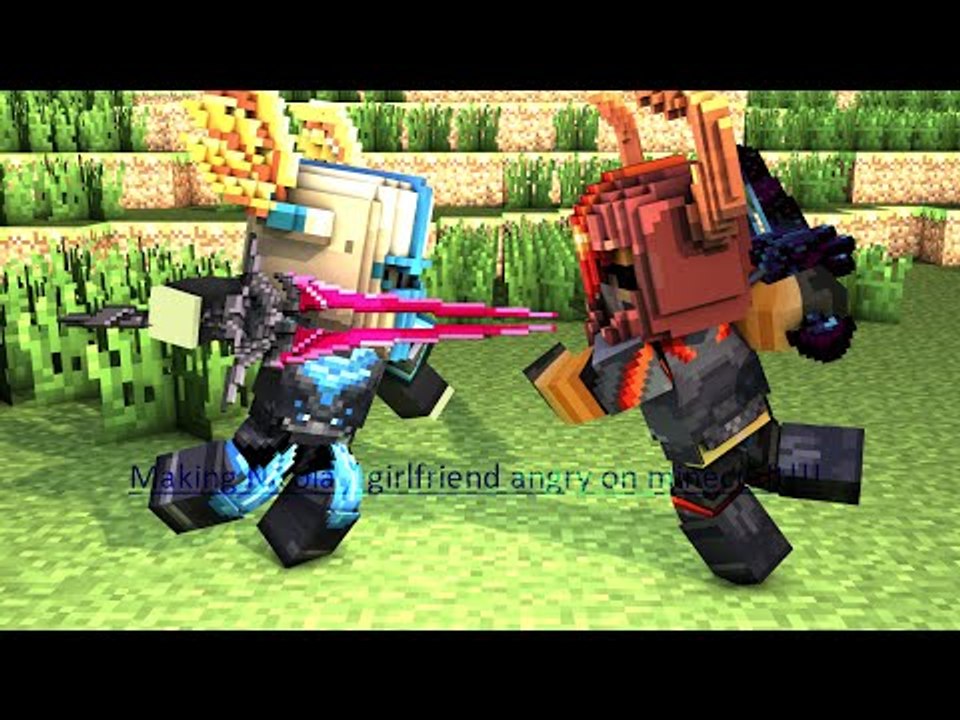 Making Nicola / girlfriend angry on minecraft!!!