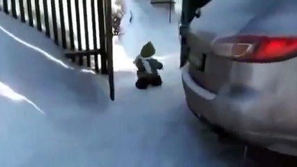 Monkey In A Snowsuit with The Benny Hill Show Theme Music