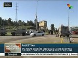 Soldados israelíes asesinan a mujer palestina