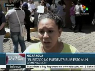 Nicaragua: sectores sociales y políticos repudian asesinato de Cáceres