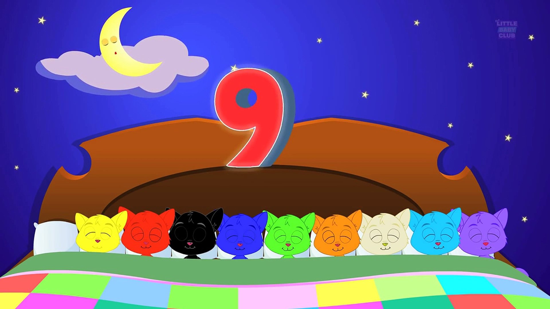 Ten in the bed-Nursery Rhyme with Lyrics | English rhymes for kids -  Dailymotion Video