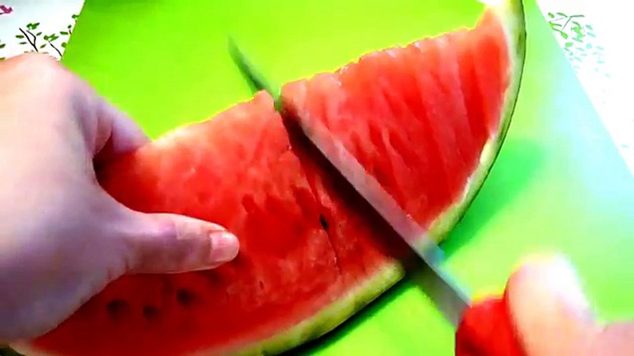 Как красиво нарезать арбуз и дыню.