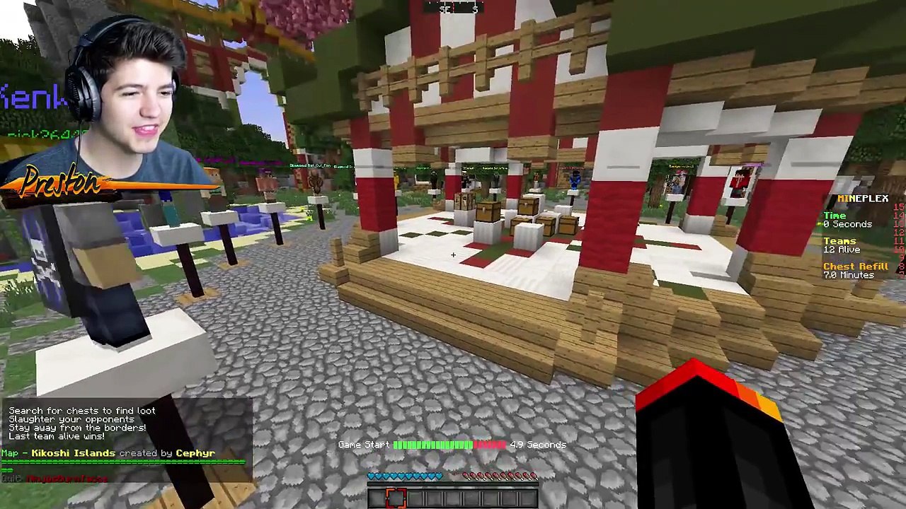 ANOTHER WORLD RECORD?! | Minecraft HUNGER GAMES with PrestonPlayz & Kenny