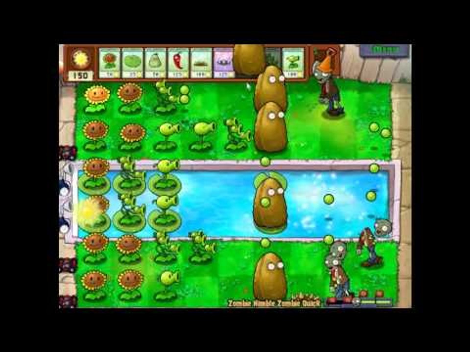 Plants vs Zombies:Zombie Nimble Zombie Quick Minigame no.14