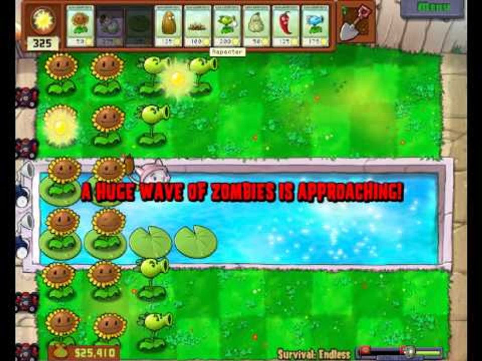 Plants vs zombies: Survival endless(4 flags)
