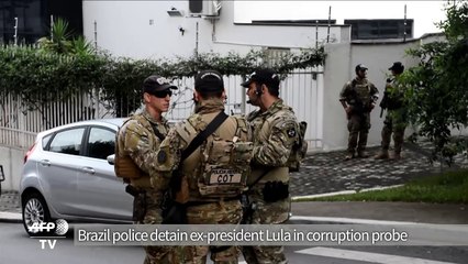 Brazil police arrest ex-president Lula in corruption probe