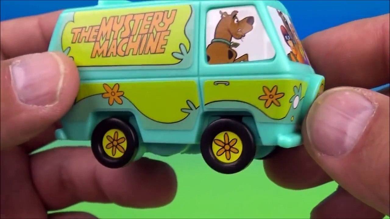 2015 SCOOBY-DOO and THE HAUNTED MANSION SET OF 8 BURGER KING KIDS MEAL TOYS VIDEO REVIEW