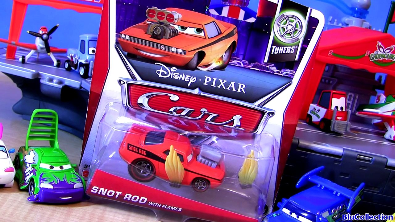 Cars 2 Snot Rod with Flames 2013 Tuners Diecast Collection Disney Pixar car-toys checklist
