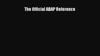 Download The Official ABAP Reference  EBook