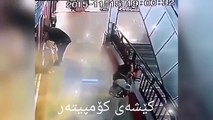 Boy falls from a roof and Heroic Man saved him - Amazing