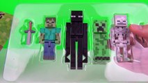 Minecraft Series 2: Overworld Hostile Mobs Pack Figures Multi-Pack Toy Review & Unboxing, Jazwares