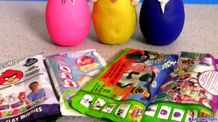 Surprise Clay Buddies Disney Frozen Anna Elsa, Inside Out Anger Disney Pixar Play Doh Sorpresa