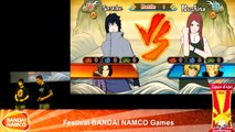 Naruto Storm Revolution - Sasuke Uchiha Vs Kushina Uzumaki Gameplay (Japan Expo 2014)FULL HD