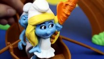 The Smurfs Bridge & Boat Adventure Pack Smurfette & Grouchy on a boat Gargamel sinks with Azrael