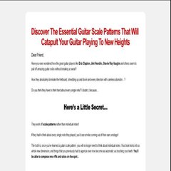 Guitar Scale Patterns – Play Like A Pro - Best Free Guitar Lesson
