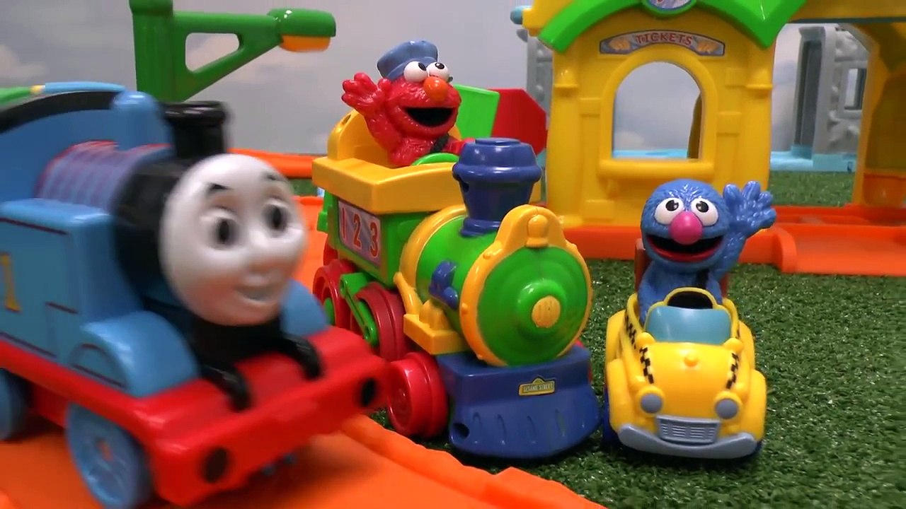 Alphabet Sesame Street ABC 123 Elmo Train meets Thomas & Friends Characters Song Numbers S