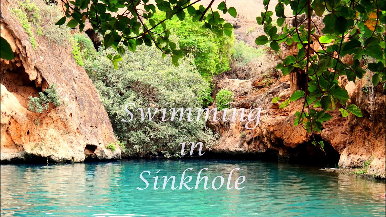 Swimming in Sinkhole Salalah | Things to do | Salalah | Oman | Tourism