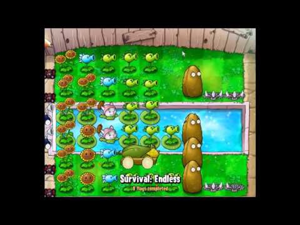 Plants vs zombies: survival endless(10 flags)