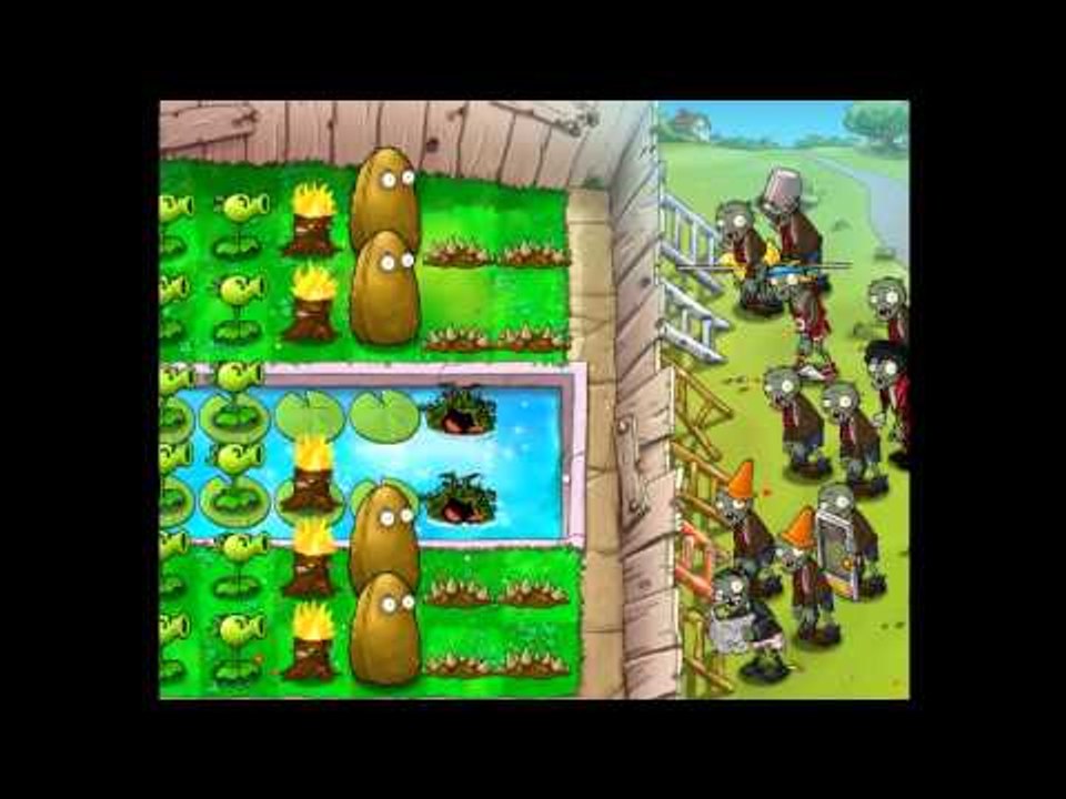 Plants Vs. Zombies Survival Pool Day (5 flags Completed)