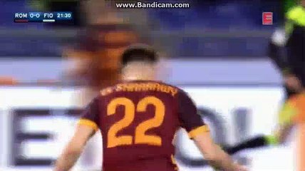 Stephan El Shaarawy 1:0 | AS ROMA 1-0 FIORENTINA SERIE A