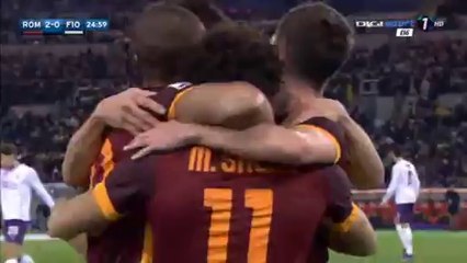 Mohamed Salah  Amazing Goal HD - AS Roma 2-0 Fiorentina - 04-03-2016 -