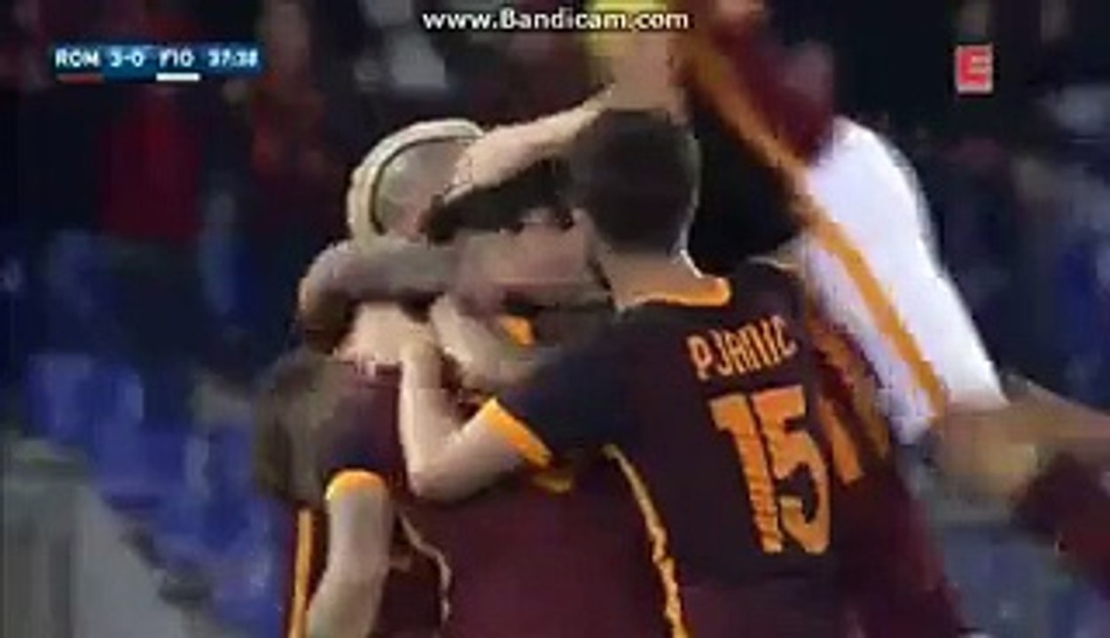 3:0 Diego Perotti Goal HD - AS ROMA -FIORENTINA SERIE A