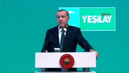 Erdoğan, Yeşilay'ın Zümrüdüanka Ödül Töreni'nde Konuştu
