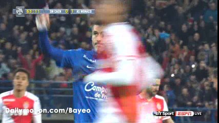 Julien Feret Goal HD - Caen 1-1 Monaco - 04-03-2016