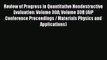 Download Review of Progress in Quantitative Nondestructive Evaluation: Volume 30A Volume 30B